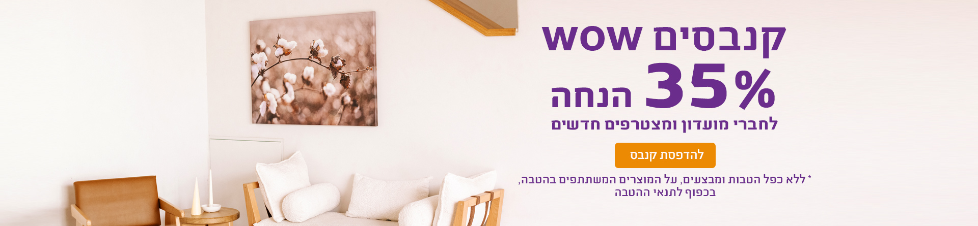 קנבסים 35% הנחה - 31.12.25 